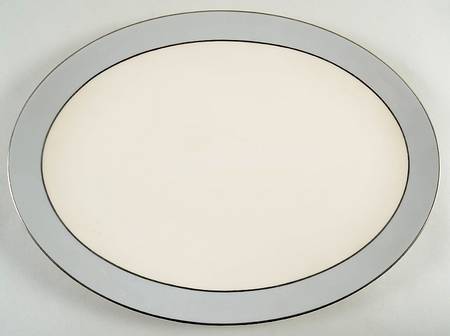 Dubarry Gray 17" Oval Serving Platter