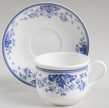 Dutch Lace Flat Cup & Saucer Set