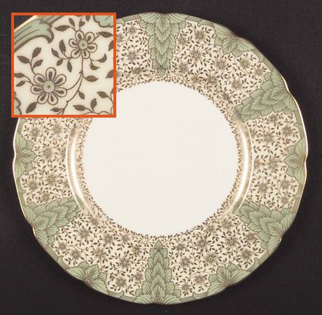 E347G Green (Scalloped) by Lenox