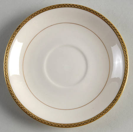E81 Off White Saucer for Flat Cup
