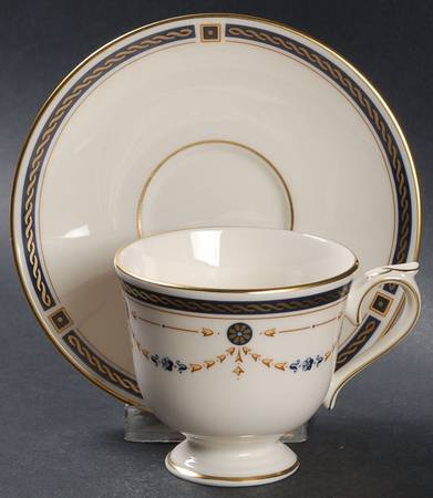 Eaton Knoll Footed Demitasse Cup & Saucer Set by Lenox