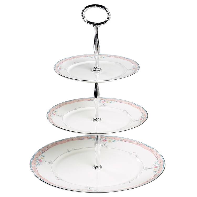 Emily 13 7/8"-14 1/4" 3-Tiered Serving Tray(DP,SP,BB) HC
