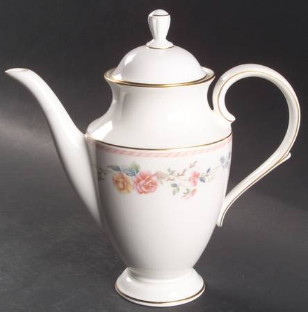 English Rose Coffee Pot & Lid