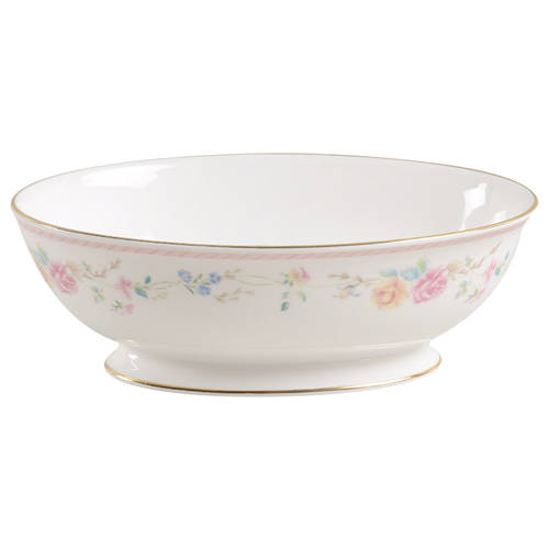 English Rose 9" Oval Vegetable Bowl