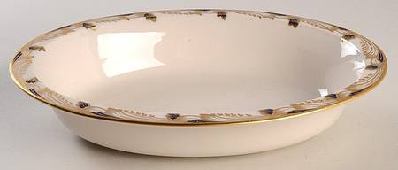 Essex Cobalt Blue (Scalloped) 9" Oval Vegetable Bowl