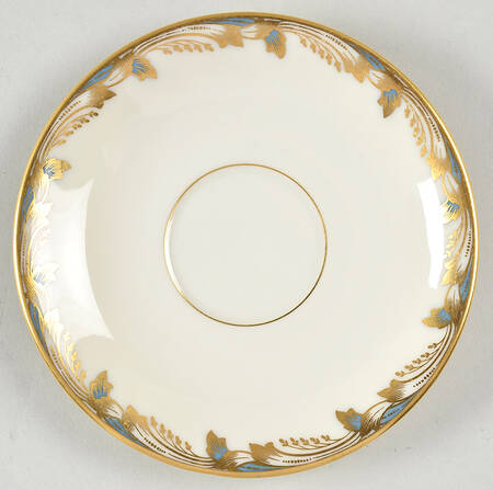 Essex Light Blue Smooth Saucer