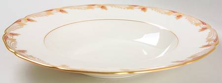 Essex Maroon (Scalloped) Large Rim Soup Bowl