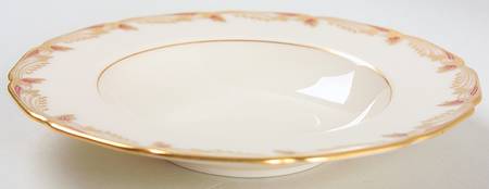 Essex Maroon (Scalloped) Rim Fruit/Dessert (Sauce) Bowl