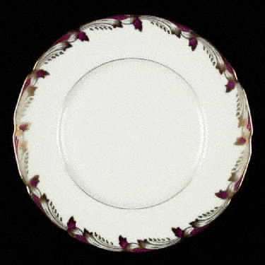 Essex Maroon (Scalloped) Salad Plate