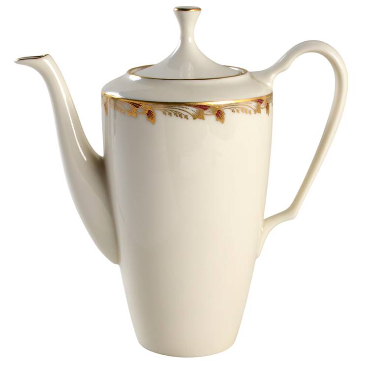 Essex Maroon (Smooth) Coffee Pot & Lid