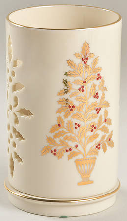 Eternal Christmas Tall Pierced Votive Candleholder & Base