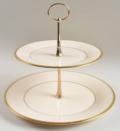 Eternal 2 Tiered Serving Tray (Dinner & Salad Plate)