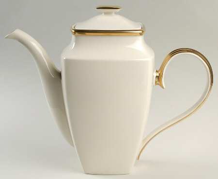 Eternal Square Coffee Pot & Lid by Lenox