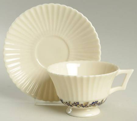 Etna Blue Footed Cup & Saucer Set