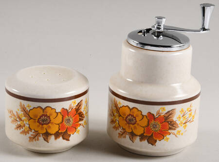 Fall Blossoms Salt Shaker & Pepper Mill Set