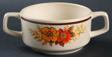 Fall Blossoms Sugar Bowl No Lid