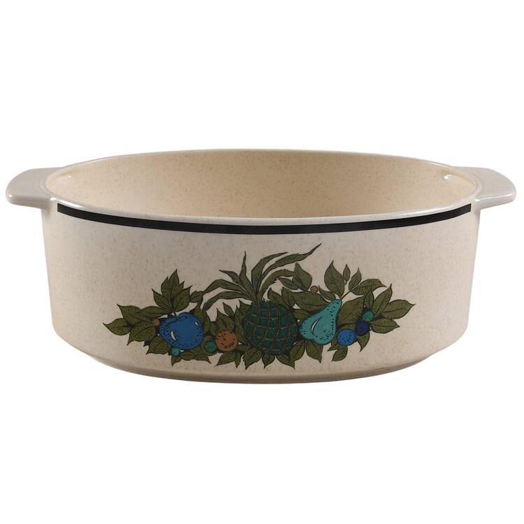 Fall Bounty 3 Qt Oval Covered Casserole No Lid