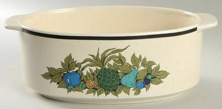Fall Bounty 10" Oval Open Casserole