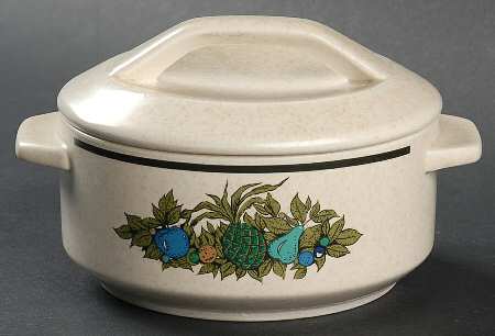 Fall Bounty Individual Casserole & Lid