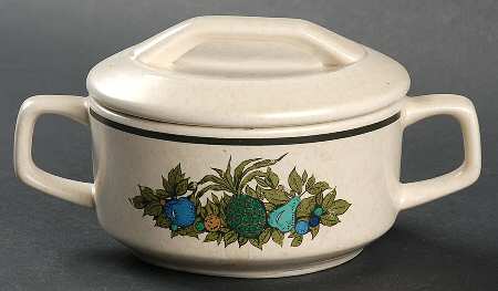 Fall Bounty Sugar Bowl & Lid