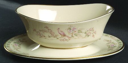 Fair Isle Gravy Boat with Attached Underplate by Lenox