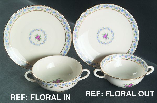 Fairmount Flat Cream Soup Bowl & Saucer Set