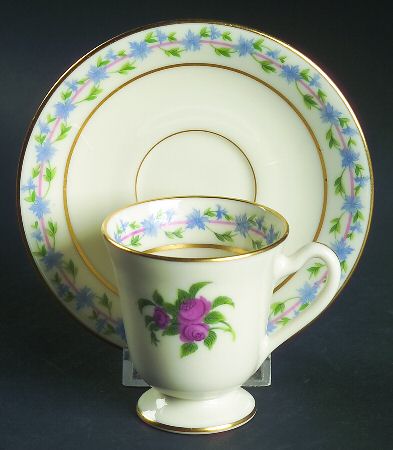 Fairmount Footed Demitasse Cup & Saucer Set