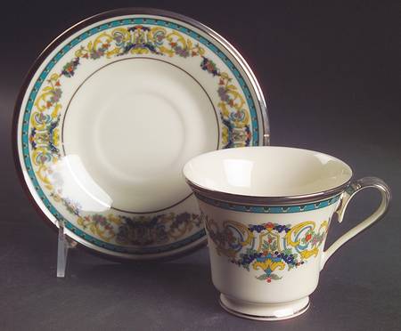 Footed Cup & Saucer Set