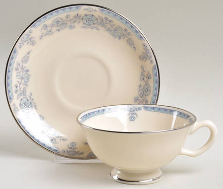Fanciful Footed Cup & Saucer Set