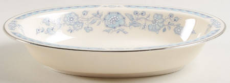 Fanciful 8" Oval Vegetable Bowl