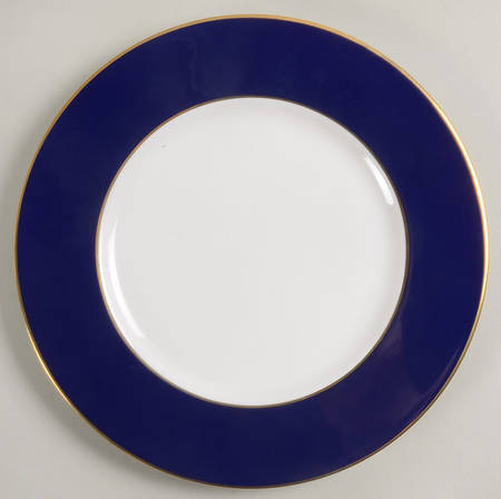 Federal Cobalt Accent Luncheon Plate