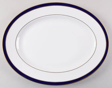 Federal Cobalt 13" Oval Serving Platter