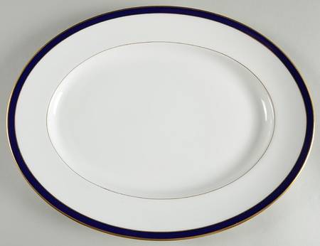Federal Cobalt 15" Oval Serving Platter by Lenox