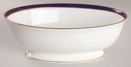 Federal Cobalt 9" Oval Vegetable Bowl by Lenox