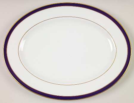 Federal Cobalt 13" Oval Serving Platter by Lenox