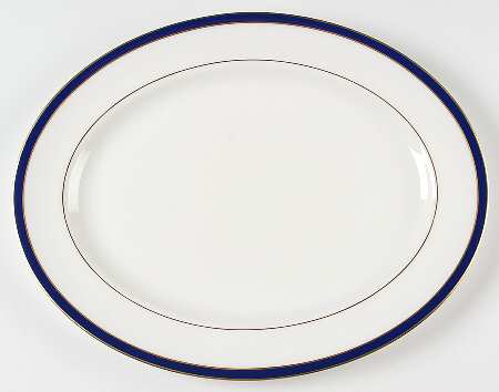Federal Cobalt 16" Oval Serving Platter by Lenox