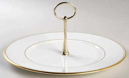 Federal Gold (Discontinued 2005) Round Serving Plate with Handle (DP)
