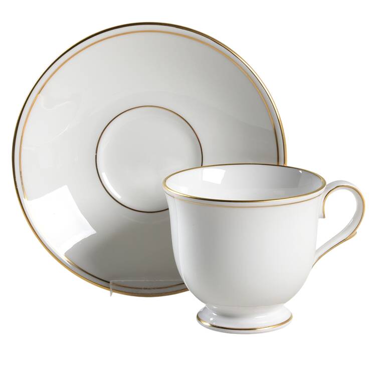 Federal Gold (Discontinued 2005) Footed Demitasse Cup & Saucer Set