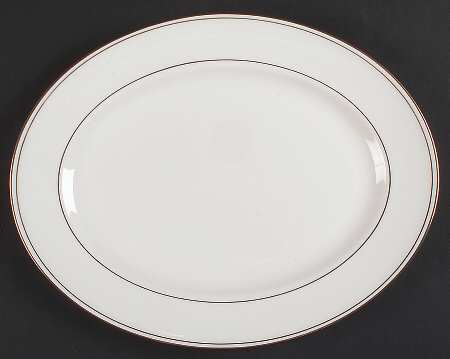 Federal Gold (Discontinued 2005) 13" Oval Serving Platter by Lenox