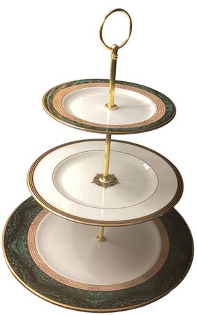 Federal Grandeur 3-Tiered Serving Tray (DP, SP, BB)
