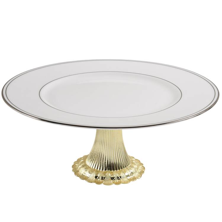 Federal Platinum Cake Stand with 4"-5" Metal Pedestal  Hc
