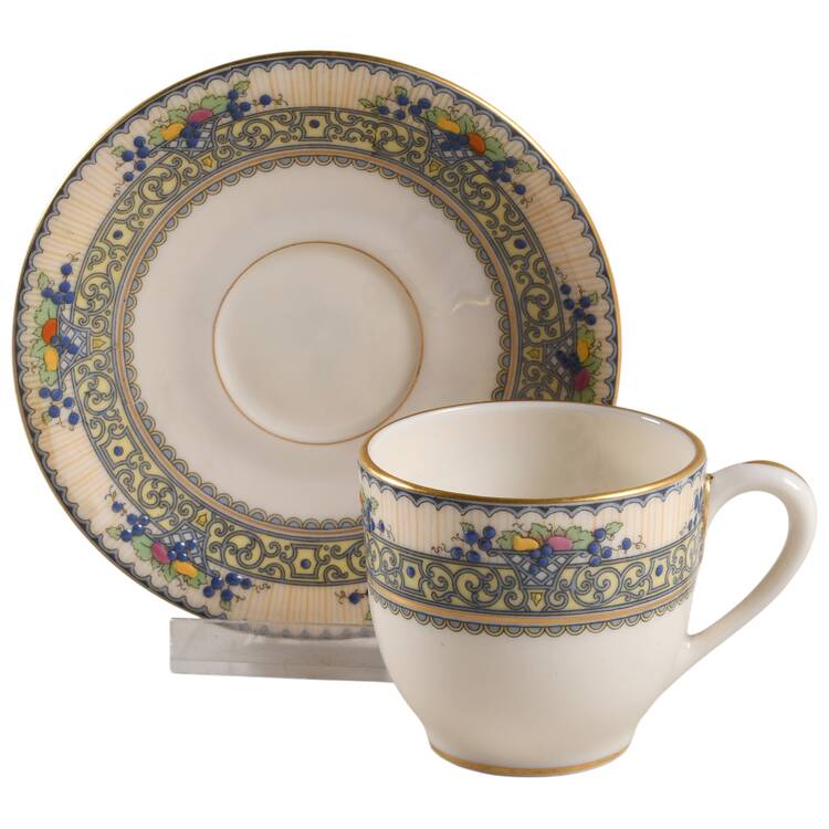 Festival Flat Demitasse Cup & Saucer Set