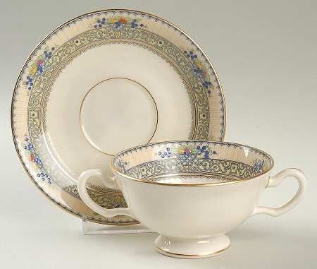 Festival Footed Bouillon Cup & Saucer
