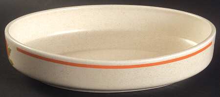 Fire Flower 9" Oval Vegetable Bowl