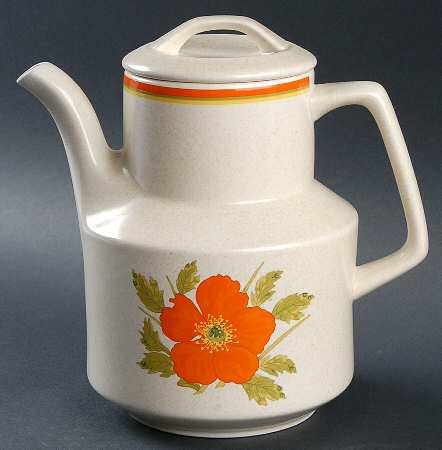 Fire Flower Coffee Pot & Lid