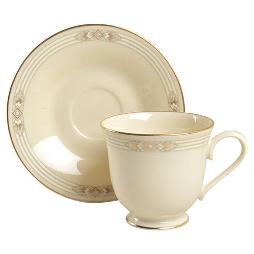 Firelight Footed Cup & Saucer Set