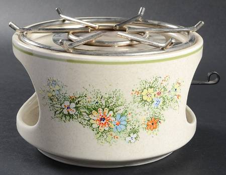 Floral Fantasy Warmer Stand, Metal Rack & Burner