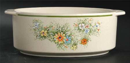 Floral Fantasy 10" Oval Open Casserole
