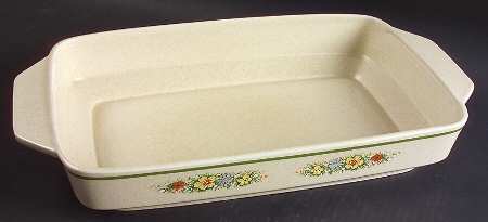 Floral Fantasy 15" Rectangular Baker
