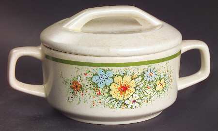 Floral Fantasy Sugar Bowl & Lid